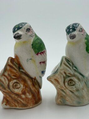 Vintage Songbird Salt & Pepper Shakers - Made in Occupied Japan